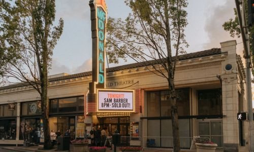 Historic theater with sold-out shows